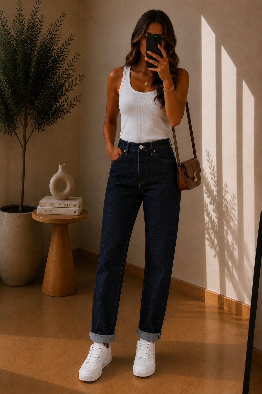 JEANS MOM FIT BRUT
